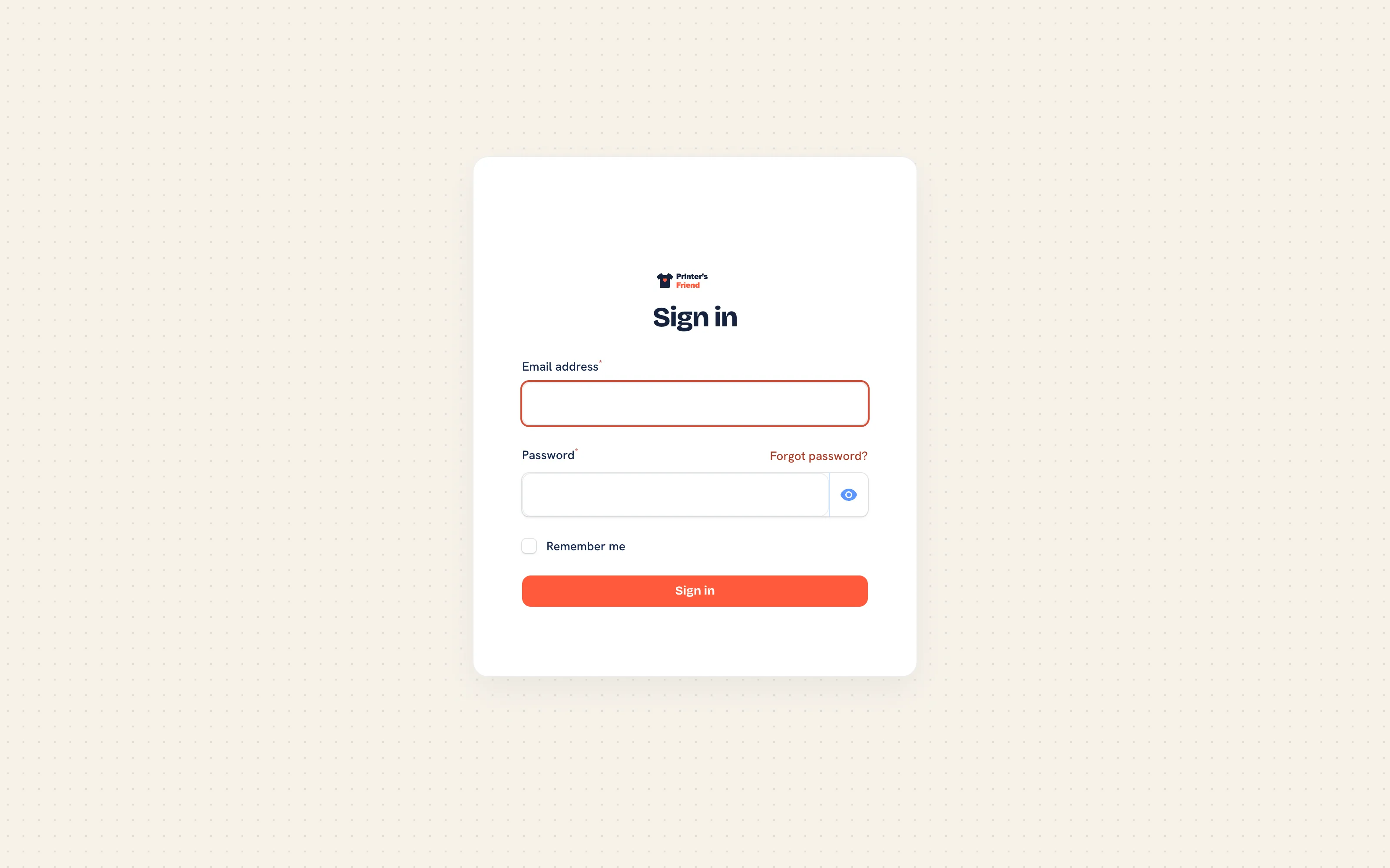 The staff sign-in form on a workspace address
